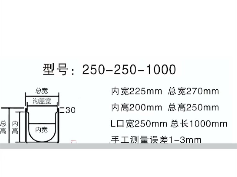 树脂排水沟产品展示