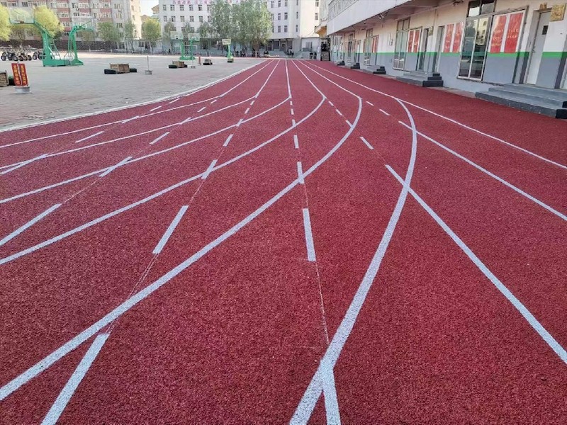 塑胶跑道施工效果