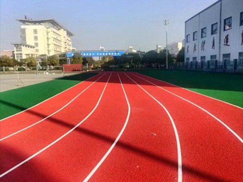 塑胶跑道材料近景