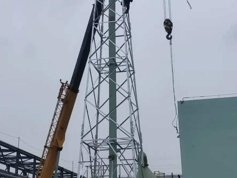 烟筒塔结构示意图