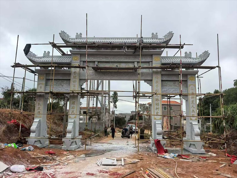 石牌坊工艺展示
