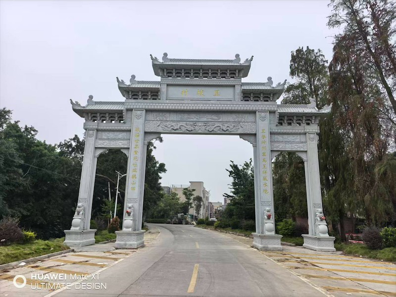中式石牌坊细节工艺