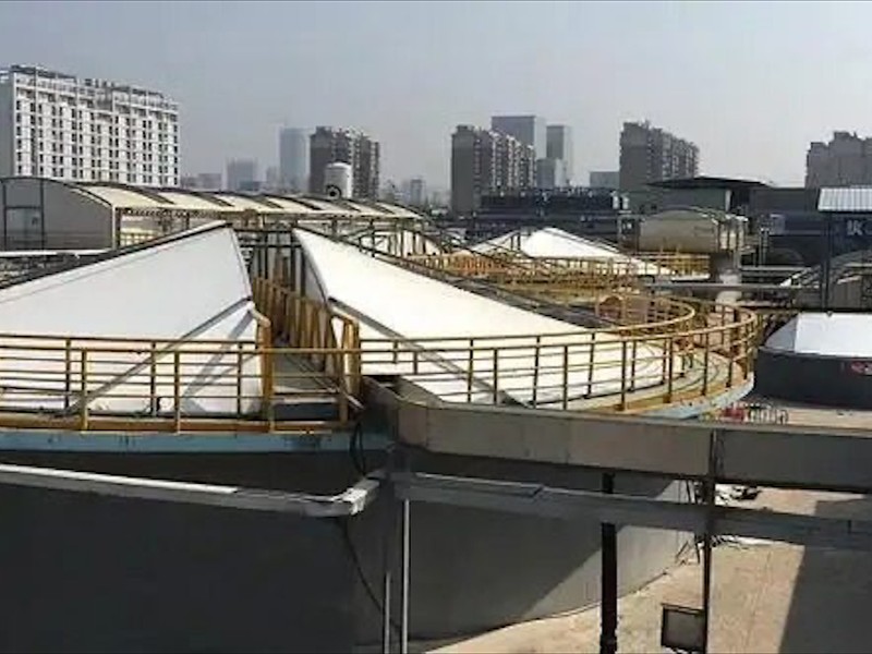 污水池膜结构加盖工程示意图