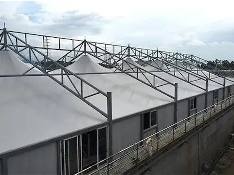 膜结构施工细节展示