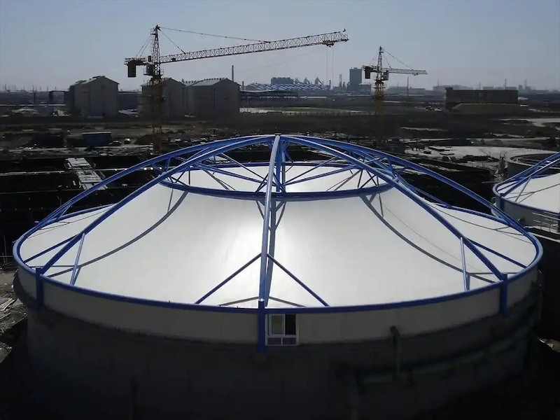 污水池膜结构加盖工程案例