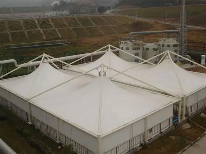 污水池膜结构加盖工程案例