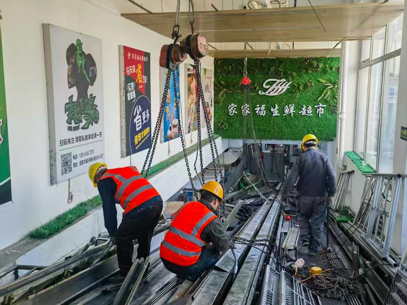回收电梯部件展示