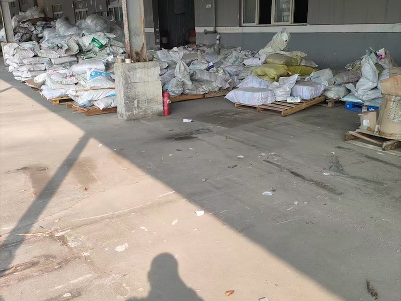 编织袋回收现场