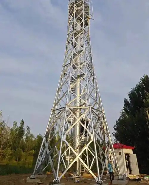 Q345B材质烟筒塔在滁州市全椒县火电厂的应用案例