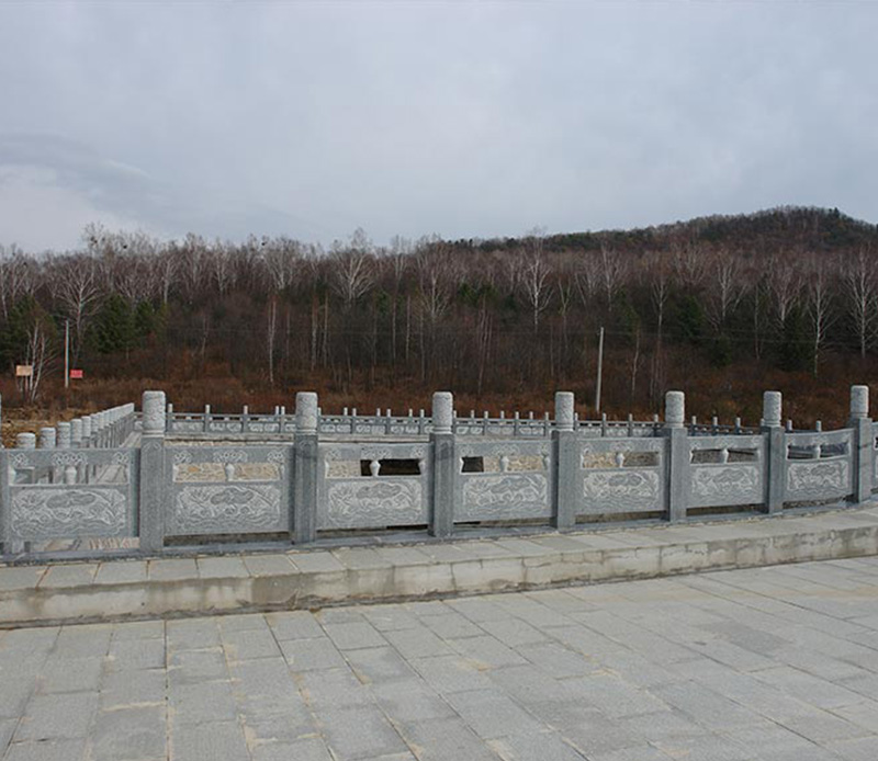 抚州市黎川县石材护栏安装案例：小区景观护栏设计